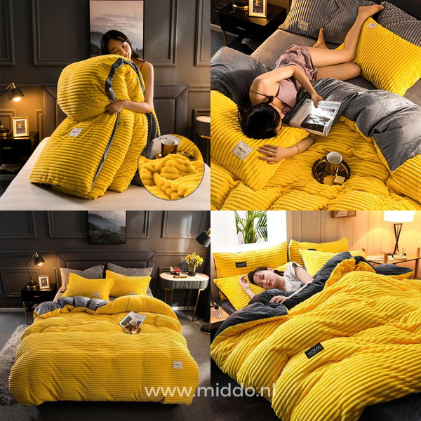 Fluwelen Fleece Dekbedovertrek | Extra warm deze koude dagen!