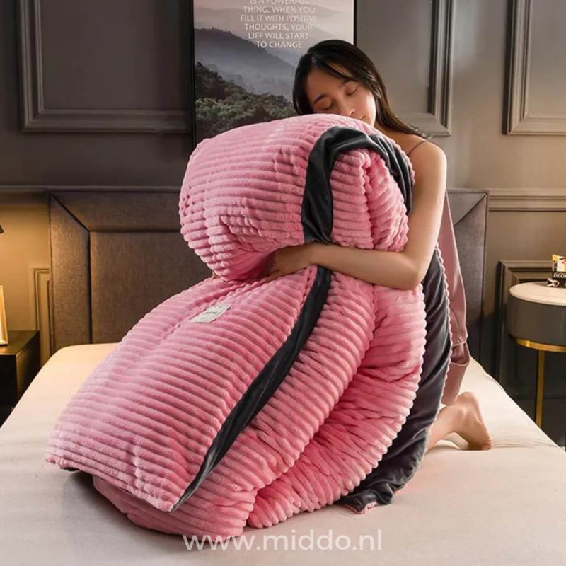 Fluwelen Fleece Dekbedovertrek | Extra warm deze koude dagen!