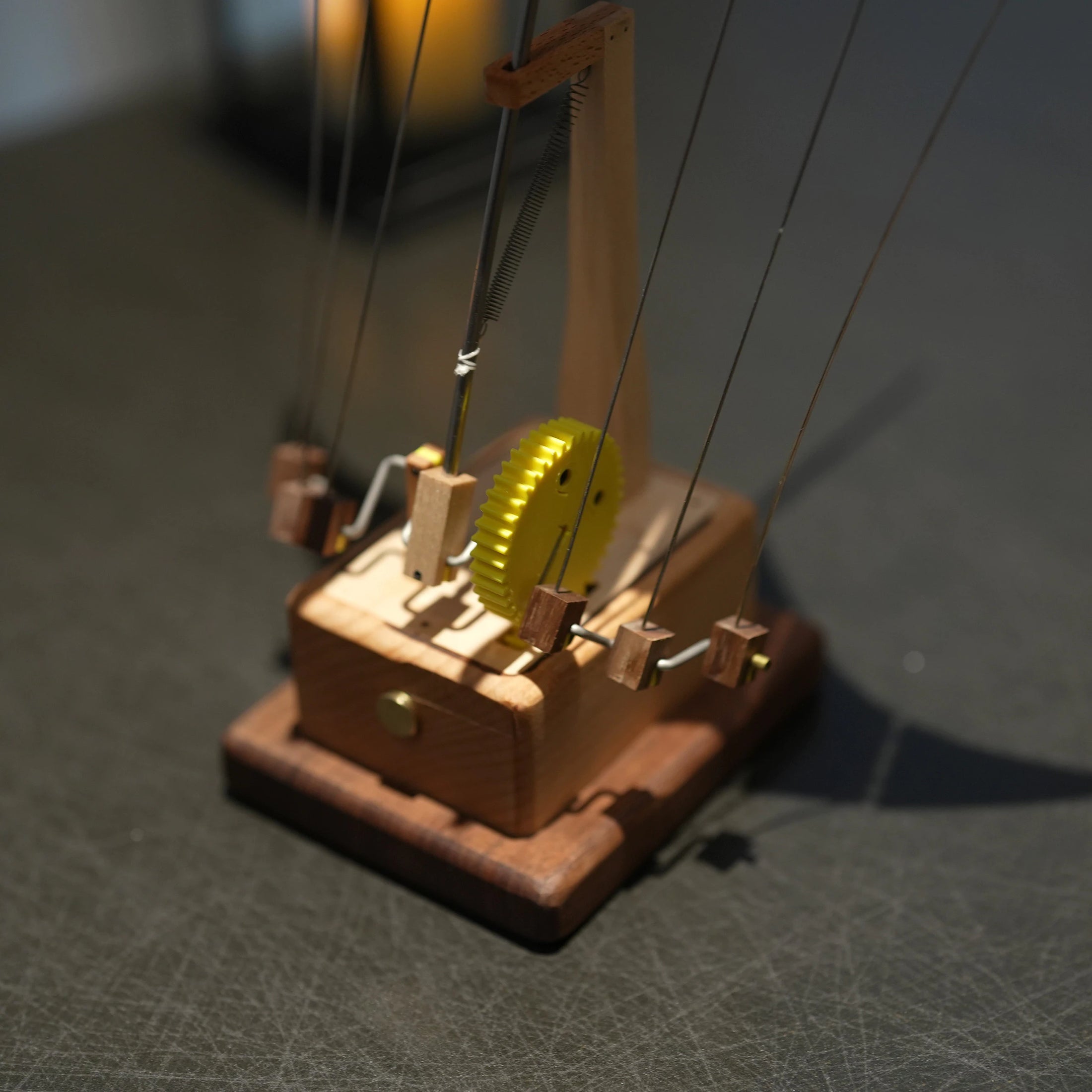 Artisan Wooden Manta Ray Automaton