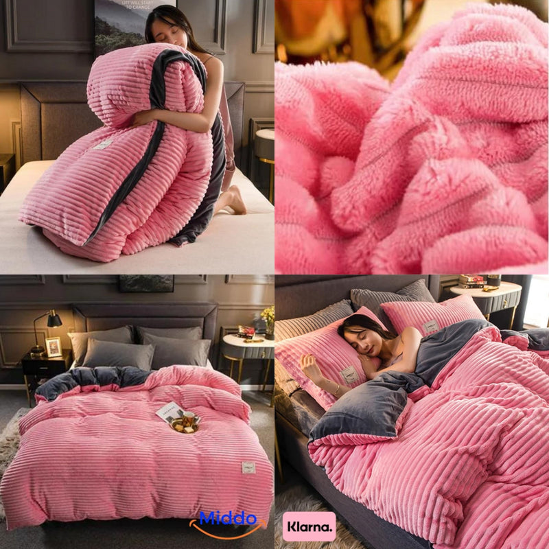 Fluwelen Fleece Dekbedovertrek | Extra warm deze koude dagen!